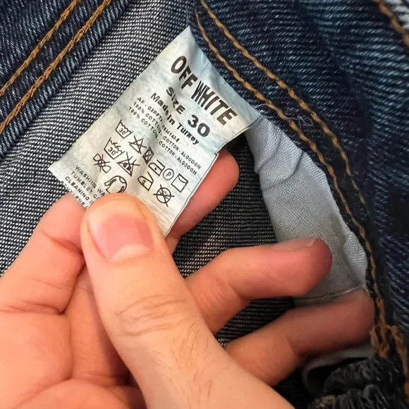 Off-White Jeans- Size 30W-L30 - Picture 4 of 5
